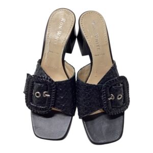 Ron‎ White Wylash Slide Black Sandal Size EU 38.5